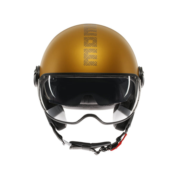 Casco moto jet FGTR EVO HIP E2206 Ocra opaco / texture grigia