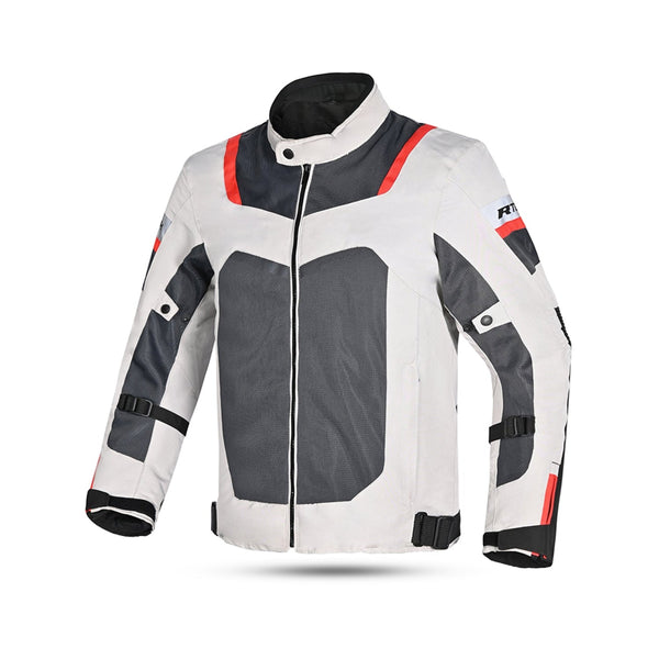 R-TECH SPIRAL MESH GIACCA DE ESTATE UOMO GHIACCIO GRIGIO OSCURO NERO ROSSO