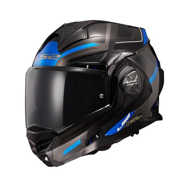 LS2 Advant X Helmet Spectrum Black/Titan Blue Matt
