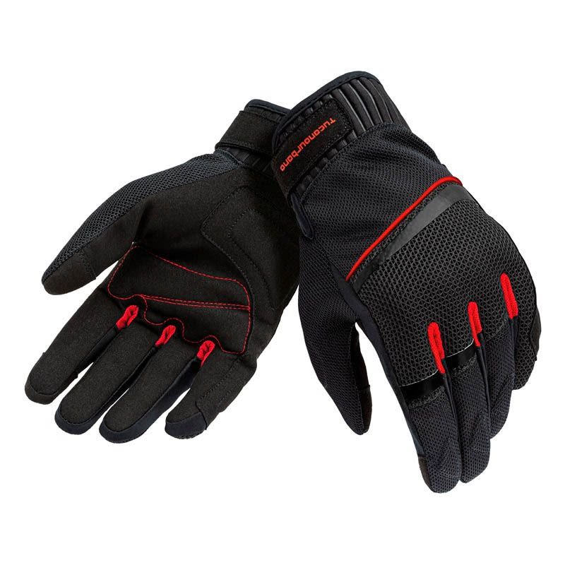 TUCANO URBANO Guanti PENNA Mesh Nero/Rosso