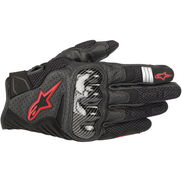 Guanti Moto Estivi ALPINESTARS SMX-1 Air V2 Nero-Rosso Fluo