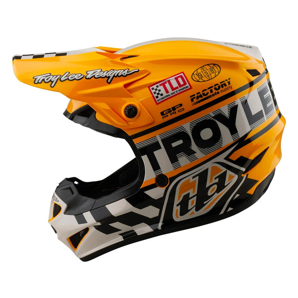 Troy Lee Designs GP Pro Helmet Fifty-50 White/Gold