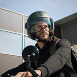 Casco moto jet FGTR EVO Mono E2206 Verde opaco / nero