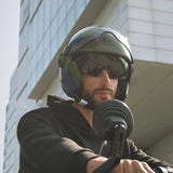 Casco moto jet FGTR EVO Mono E2206 Verde opaco / nero