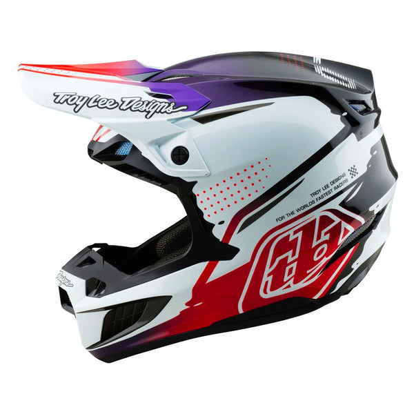 Troy Lee Designs SE5 Carbon Helmet Drips Black/White