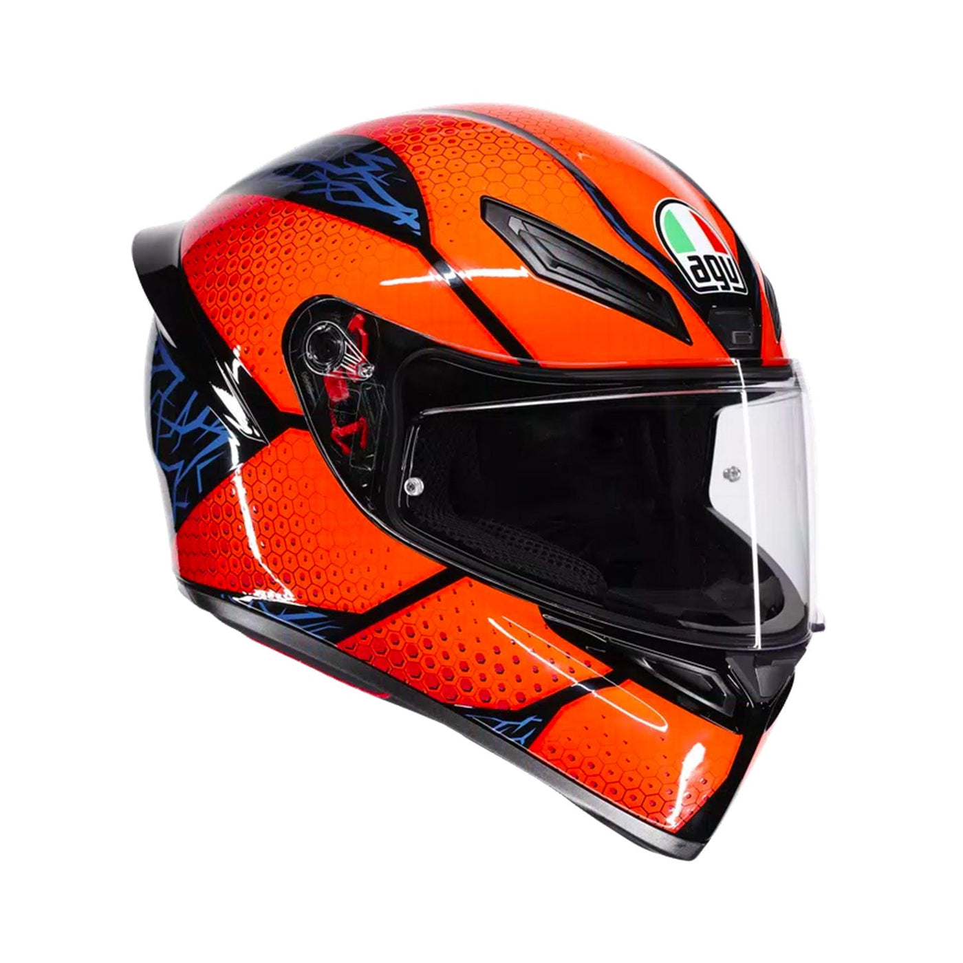 Agv K1 S E22.06 Helmet Speedarmor Black/Orange/Blue Gloss