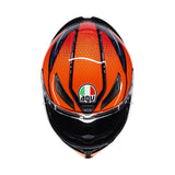 Agv K1 S E22.06 Helmet Speedarmor Black/Orange/Blue Gloss