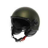 Casco moto jet FGTR EVO Mono E2206 Verde opaco / nero