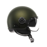 Casco moto jet FGTR EVO Mono E2206 Verde opaco / nero
