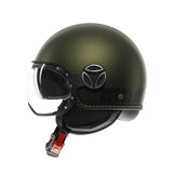 Casco moto jet FGTR EVO Mono E2206 Verde opaco / nero