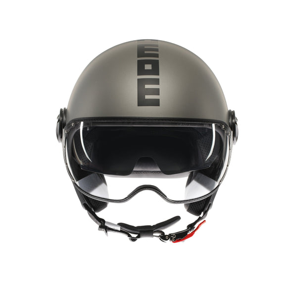 Casco moto jet FGTR EVO Mono E2206 Titanio opaco / nero