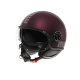 Casco moto jet FGTR EVO Mono E2206 Amarena opaco / silver