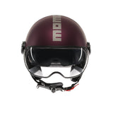 Casco moto jet FGTR EVO Mono E2206 Amarena opaco / silver