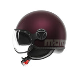 Casco moto jet FGTR EVO Mono E2206 Amarena opaco / silver