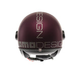 Casco moto jet FGTR EVO Mono E2206 Amarena opaco / silver
