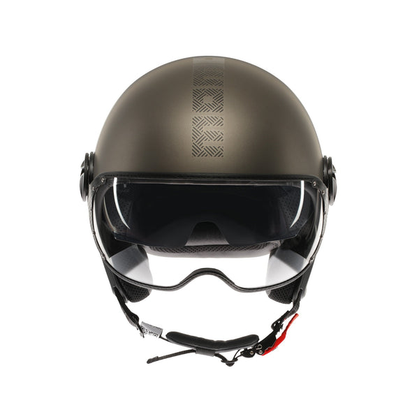 Casco moto jet FGTR EVO HIP E2206 Bronzo opaco / texture pietra