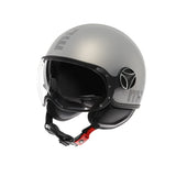 Casco moto jet FGTR EVO HIP E2206 Grigio opaco / texture grigia ceruleo