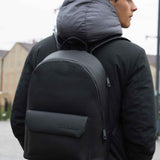 Momodesign Zaino Business Unico in saffiano nero