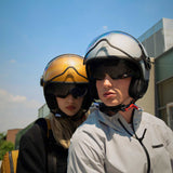 Casco moto jet FGTR EVO HIP E2206 Grigio opaco / texture grigia ceruleo
