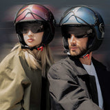 Casco moto jet FGTR EVO Mono E2206 Amarena opaco / silver