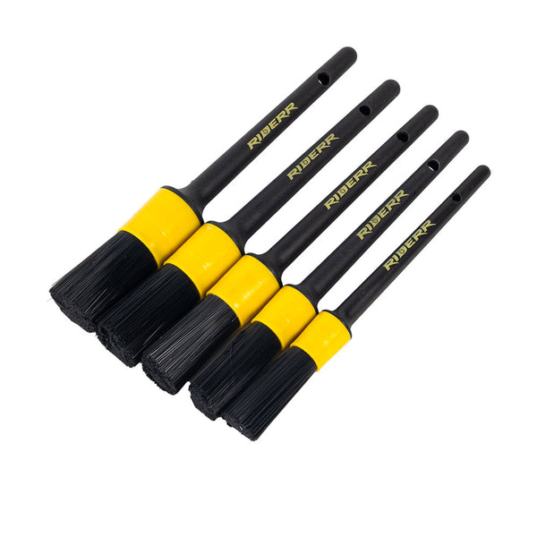 Riderr Set di 5 Pennelli per Detailing Yellow/Black
