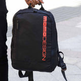 Momodesign Zaino Sportivo Gear Nero / Arancione Fluo