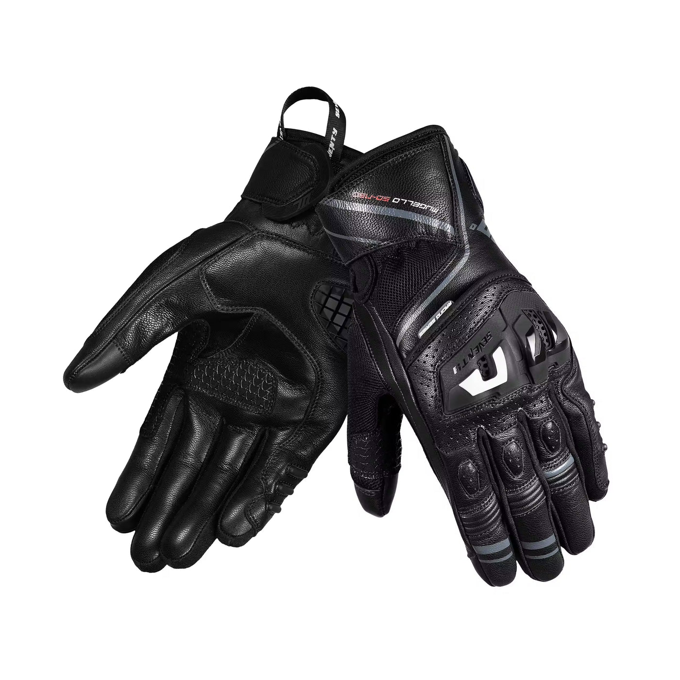 SEVENTY DEGREES SD-N30 MUGELLO GUANTI DE MOTO NERO/GRIGIO