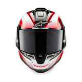 Alpinestars Supertech R10 Team Helmet Black Carbon/Red/White Gloss