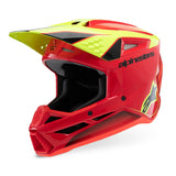 Alpinestars SM3 Youth Fray ECE06 Helmet Red/Yellow Fluo/Black Gloss