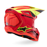 Alpinestars SM3 Youth Fray ECE06 Helmet Red/Yellow Fluo/Black Gloss