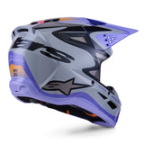 Alpinestars SM3 Jettson Helmet ECE06 Gray/Purple/Black Gloss