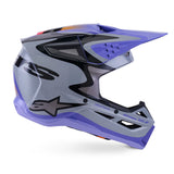 Alpinestars SM3 Jettson Helmet ECE06 Gray/Purple/Black Gloss