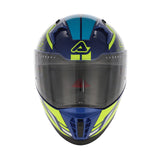 Acerbis X-Way Graphic Helmet Blue/Yellow Gloss