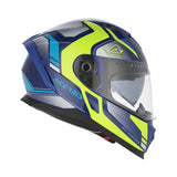 Acerbis X-Way Graphic Helmet Blue/Yellow Gloss