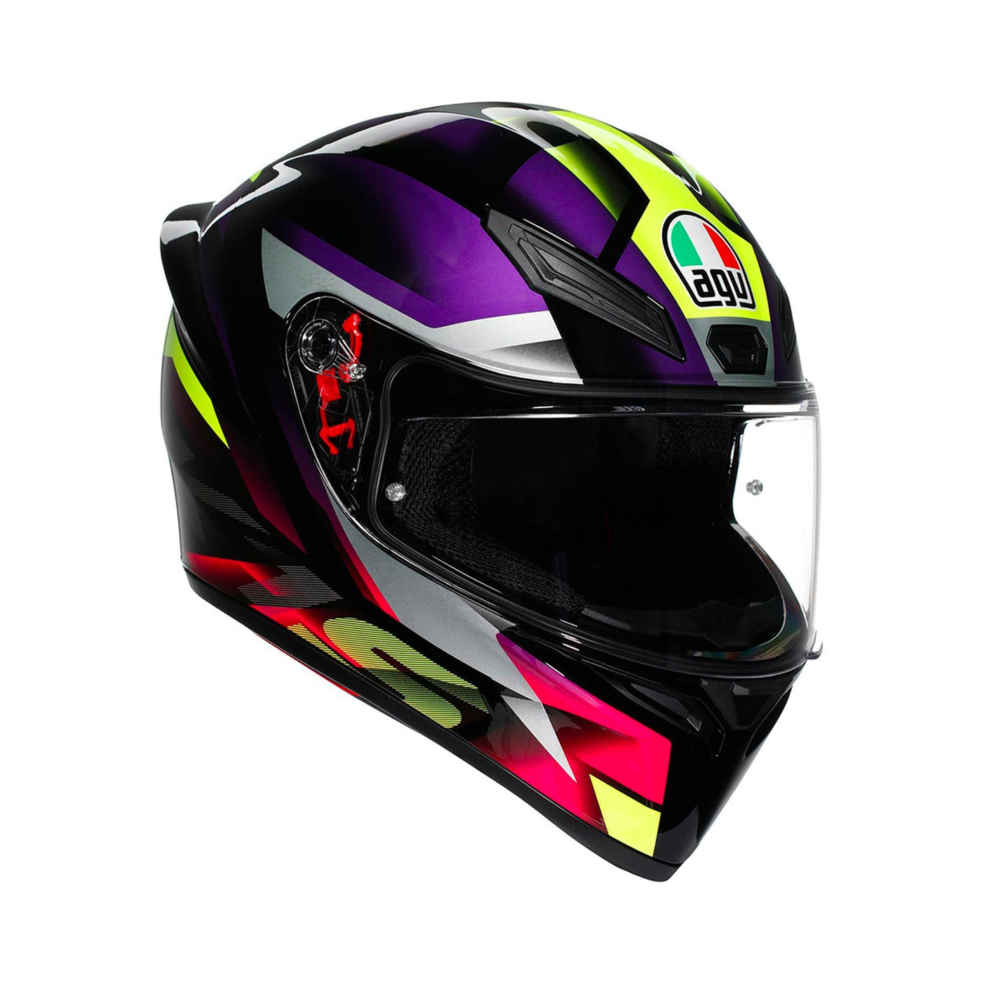Agv K1 S E22.06 Helmet Fastlap Black/Purple/Pink Gloss
