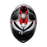 Agv K6 S E22.06 Helmet Karve Black/White/Red Matt