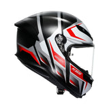 Agv K6 S E22.06 Helmet Karve Black/White/Red Matt