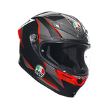 Agv K6 S E22.06 Helmet Slashcut Black/Grey/Red Gloss