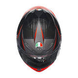 Agv K6 S E22.06 Helmet Slashcut Black/Grey/Red Gloss
