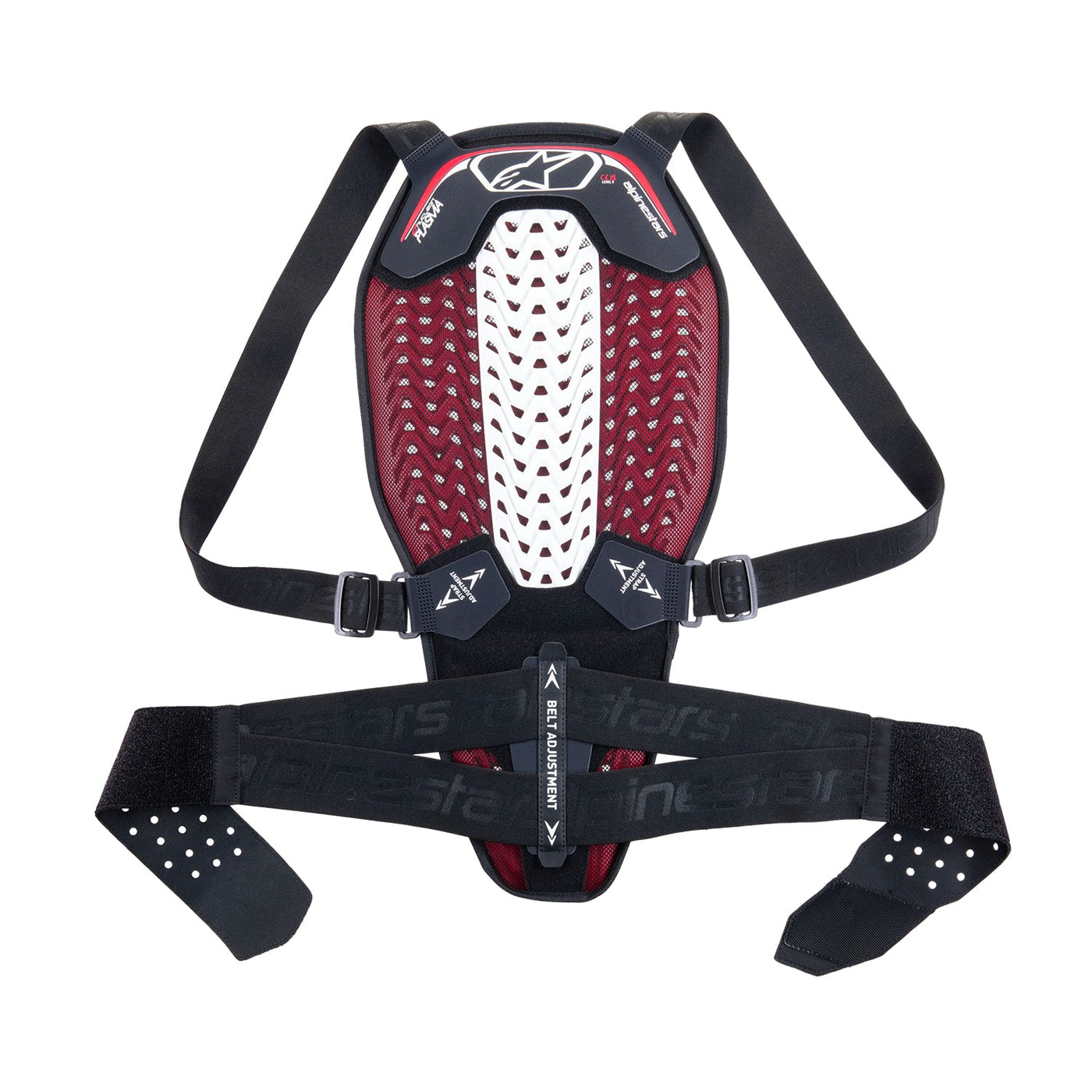 Alpinestars Nucleon Plasma Back Protector Black/White/Red