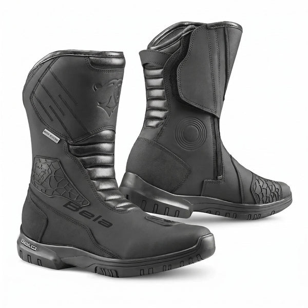 BELA GLADIATOR STIVALI DE MOTO TOURING PELLE NERO
