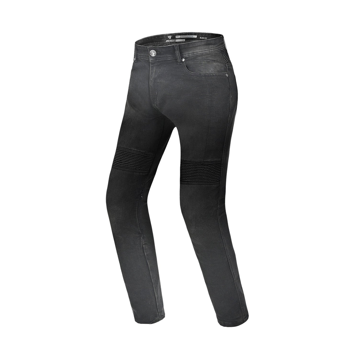 R-TECH VALENCIA PANTALONI DE DONNA DENIM JEANS NERO SPRAY