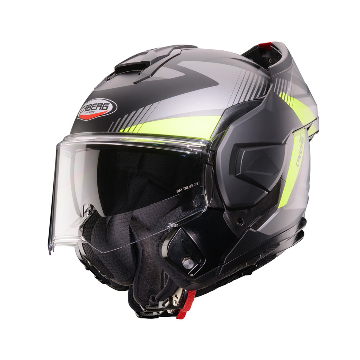 Caberg Trip Helmet Lunar Matt Black/Grey/Yellow Fluo