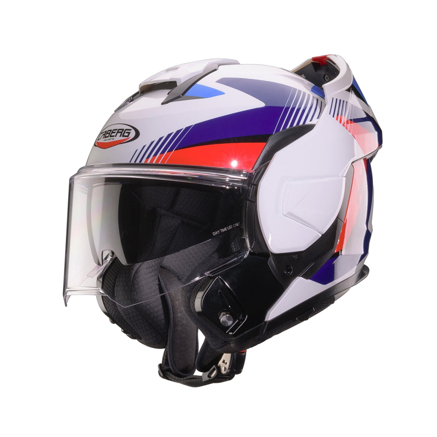 Caberg Trip Helmet Lunar White/Red/Blue/Light Blue