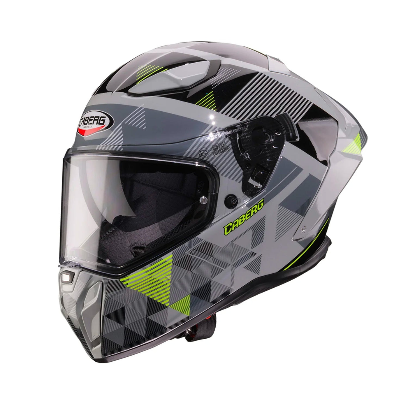 Caberg Drift Evo II Helmet Prism Grey/Black/Yellow Fluo
