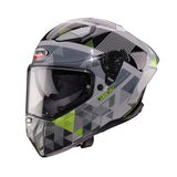 Caberg Drift Evo II Helmet Prism Grey/Black/Yellow Fluo