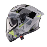 Caberg Drift Evo II Helmet Prism Grey/Black/Yellow Fluo