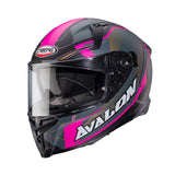 Caberg Avalon X Helmet Optic Black/Grey/Fuchsia Matt