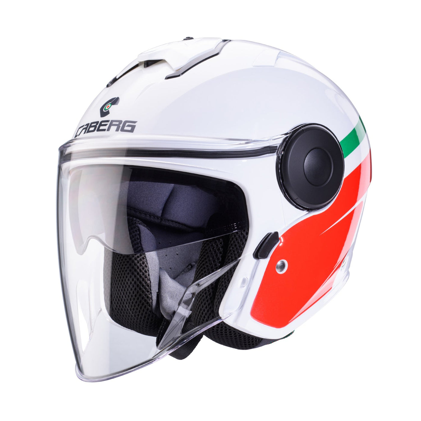 Caberg Soho Helmet Zephyr White/ Red/ Green