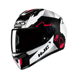 HJC C10 Helmet Aspa MC1 Black/White/Red Gloss
